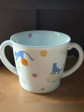Cartier LES MAISON DES ENFANTS Two handed Mug Children's Cup made in France
